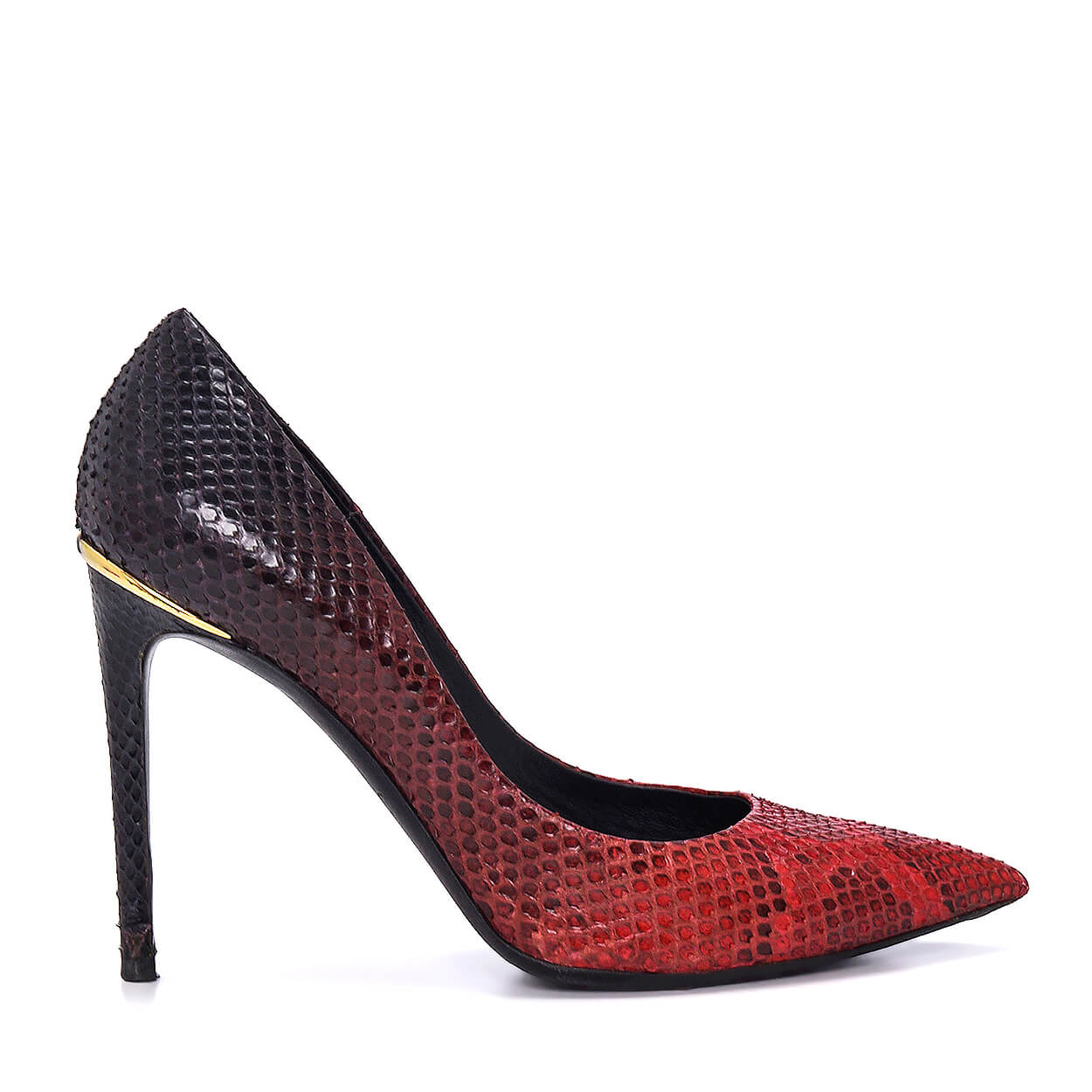 Louis Vuitton - Red Degrade Exotic Leather Eyeline Pumps